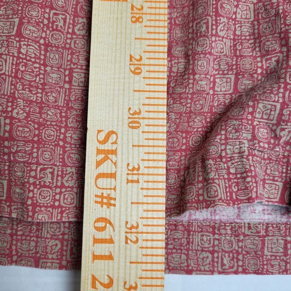 L.L.Bean Mens XL-Tall Button Down Camp Short Sleeve Shirt Traditional Fit Tribal - Picture 6 of 7